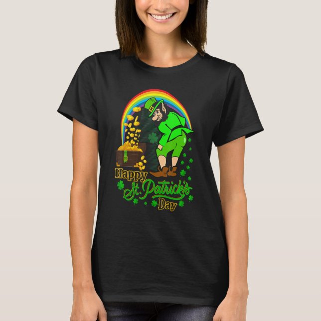 Happy St Patrick S Day Kleeblatt Graphic Men Women T-Shirt (Vorderseite)