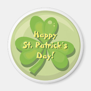 Happy St. Patrick´s Day Kleeblatt Magnet