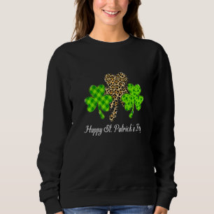 Happy St. Patrick S Day Kleeblatts Buffalo Pla Sweatshirt