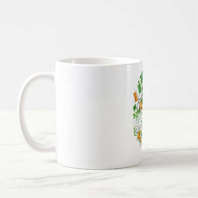 Happy St. Patrick’s Day Mug – Lucky Shamrock Coffe Kaffeetasse (Links)