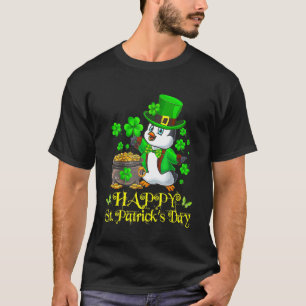 Happy St Patrick S Day Penguin Niedlich Funny Iris T-Shirt