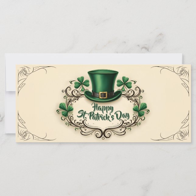 Happy St. Patrick’s Day Shamrock Design (Vorderseite)