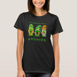 Happy St Patrick S Day Three Gnomes Kleeblatt T-Shirt