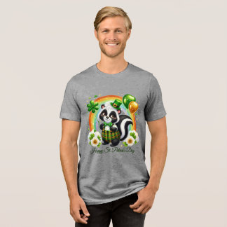 Happy St. Patrick’s Herren Tri-Blend Shirt