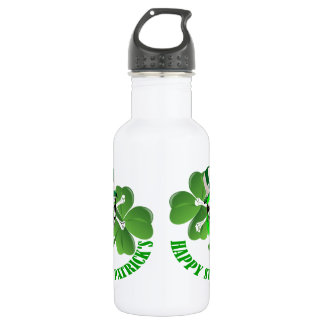 Happy St Patricks beängstigender Clown Edelstahlflasche