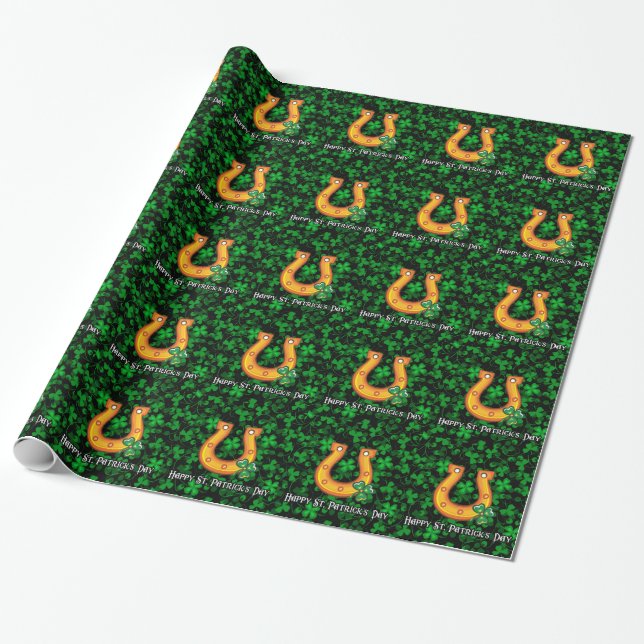 Happy St.Patrick's Day 1-9 Wrapping Paper Optionen Geschenkpapier (Ungerollt)