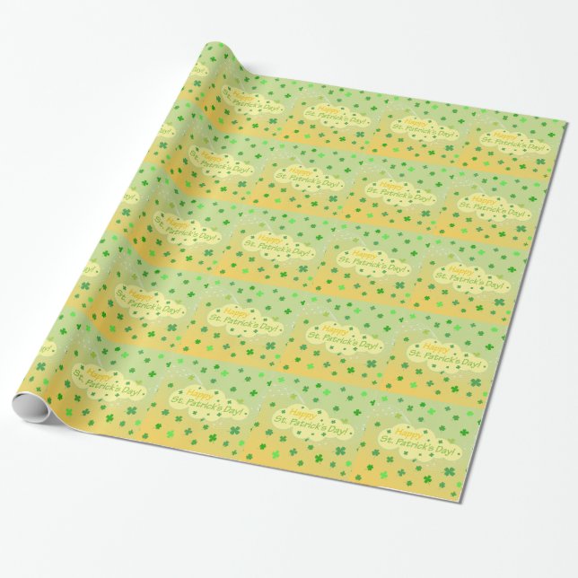 Happy St Patricks Day 1 Geschenkpapier (Ungerollt)