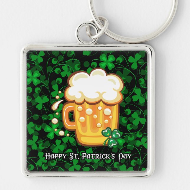 Happy St. Patrick's Day 1 Schlüsselanhänger (Vorne)