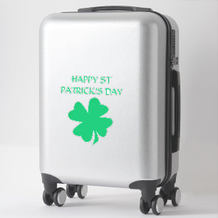 Happy St Patrick's Day 2024 Irish Kleeblatt Leaf Aufkleber