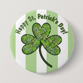 Happy St. Patrick's Day (3-Zoll-Taste) Button