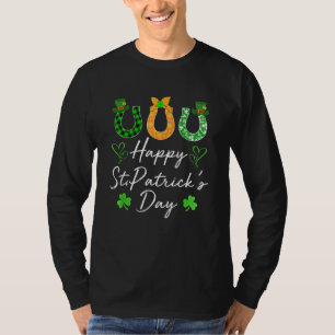 Happy St Patricks Day and Kleeblatt Classic Horse  T-Shirt