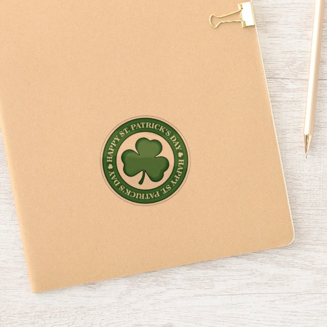 Happy St. Patrick's Day Aufkleber (Notizbuch)