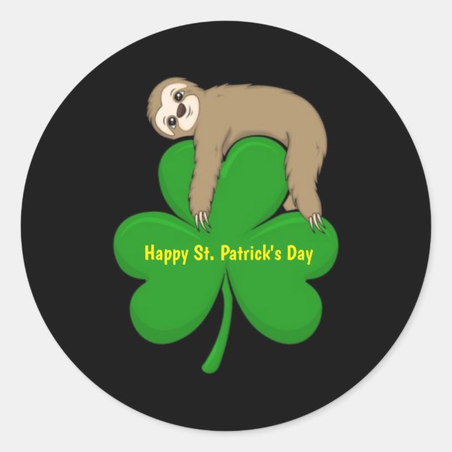 Happy St. Patrick's Day Aufkleber (Vorderseite)