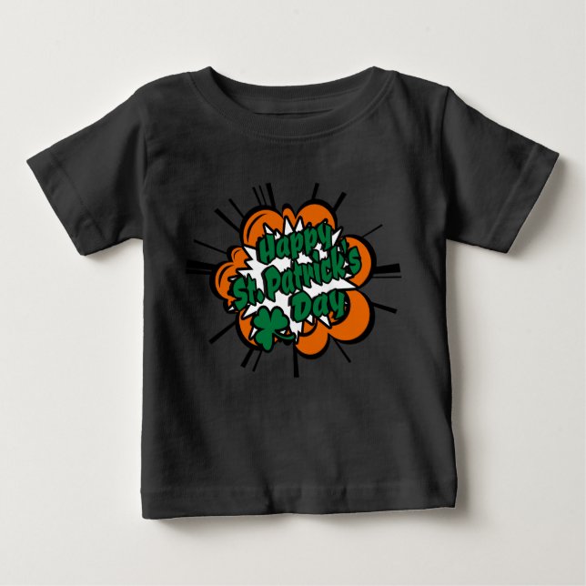Happy St. Patrick's Day Baby T-shirt (Vorderseite)