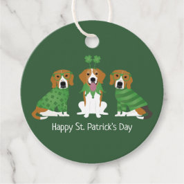Happy St Patricks Day Beagle Hunde Geschenkanhänger