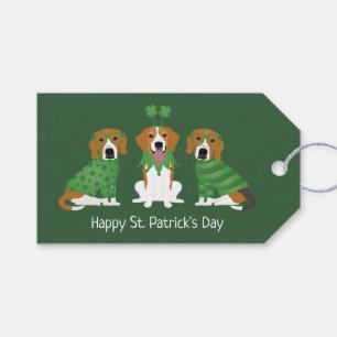 Happy St Patricks Day Beagle Hunde Geschenkanhänger