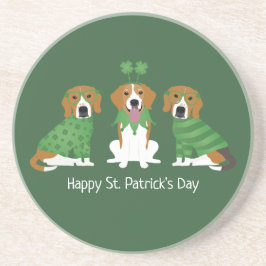 Happy St Patricks Day Beagle Hunde Getränkeuntersetzer