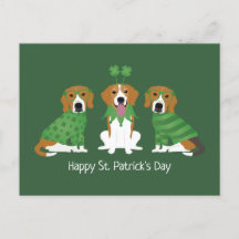 Happy St Patricks Day Beagle Hunde