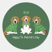 Happy St Patricks Day Beagle Hunde