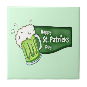 Happy St. Patricks Day Beer Fliese