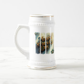 Happy St. Patrick's Day Beer Stein Bierglas
