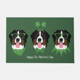 Happy St Patricks Day Bernese Mountain Hunde Fußmatte