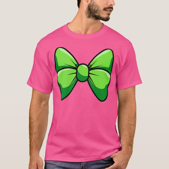 Happy St Patricks Day Bow Krawatte Kostüm T-Shirt (Vorderseite)