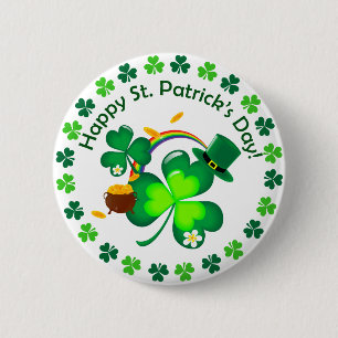 Happy St. Patrick's Day Button