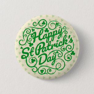 Happy St. Patrick's Day Button