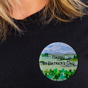 Happy St Patrick's Day Button