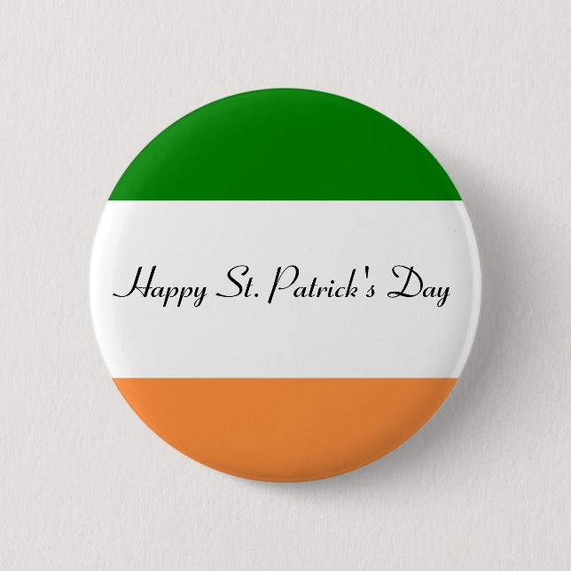 Happy St. Patrick's Day Button (Vorderseite)