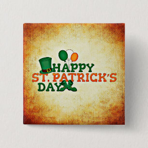 Happy St. Patrick's Day Button