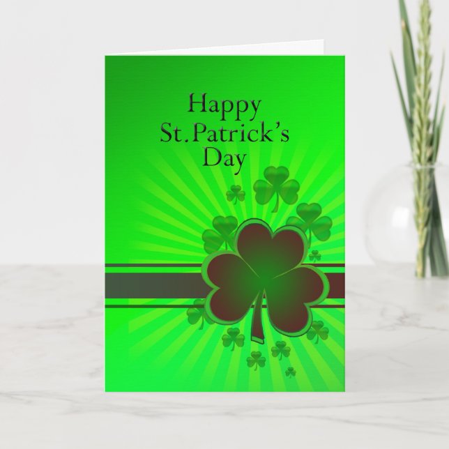 Happy St Patrick's Day Card Karte (Vorderseite)