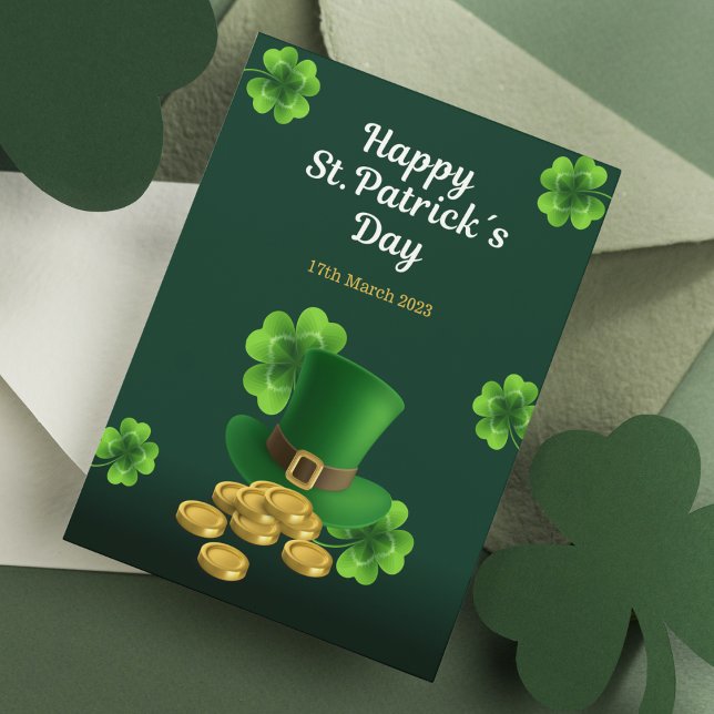 Happy St. Patrick's Day Celebration Feiertagspostkarte (Von Creator hochgeladen)