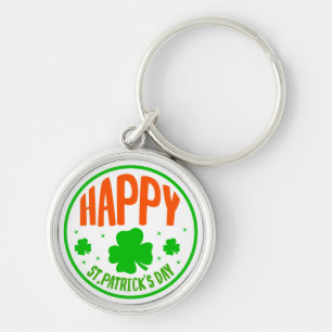 Happy St. Patrick's Day Circle Design-63501 Schlüsselanhänger