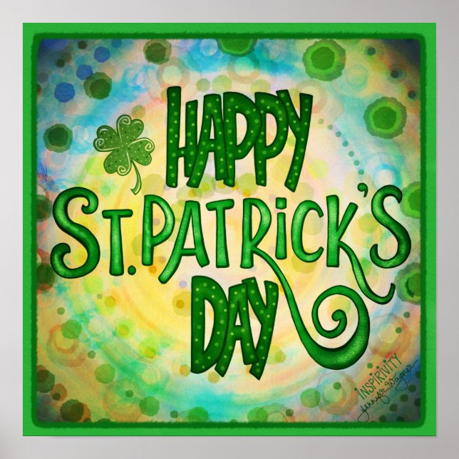 Happy St. Patrick's Day Class Poster (Vorne)