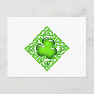 Happy St. Patrick's Day Clover Geschenk Postkarte