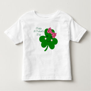 Happy St. Patrick's Day Clover Kleinkind T-shirt