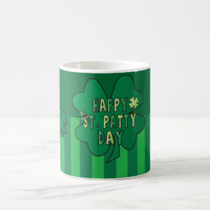 Happy 🍀 St. Patrick's Day Clovers Kaffeetasse