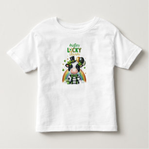 Happy St. Patrick's Day Cow Kleinkind T-shirt
