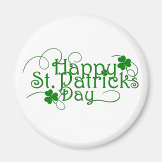 Happy St Patricks Day Cursive Magnet
