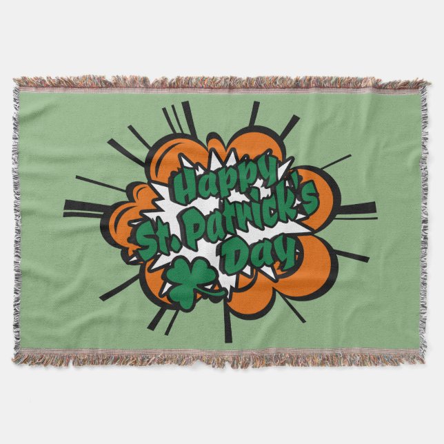 Happy St. Patrick's Day Decke (Vorderseite)
