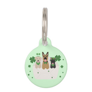 Happy St Patricks Day Dog Mail Haustiermarke