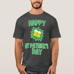 Happy St. Patrick's Day Drinking Beer Celebrate T-Shirt