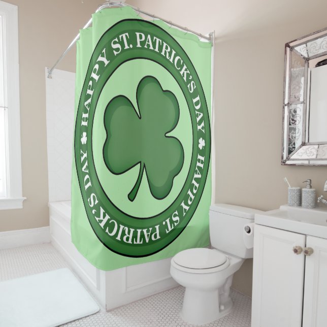 Happy St. Patricks Day Duschvorhang (Beispiel)