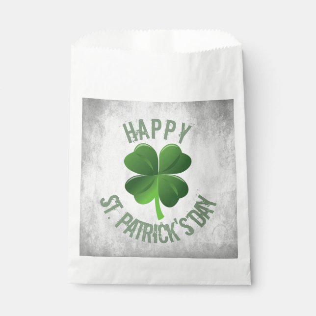 Happy St. Patrick's Day Favor Bags Geschenktütchen (Vorderseite)