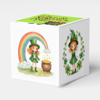 Happy St. Patrick's Day Favor Box Geschenkschachtel
