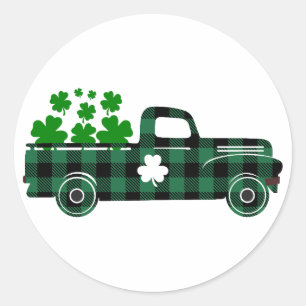 Happy St. Patrick's Day - Feiern Sie den Irish Spi Runder Aufkleber