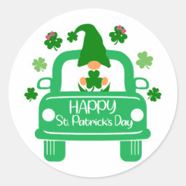 Happy St. Patrick's Day - Feiern Sie mit Irish Che Runder Aufkleber