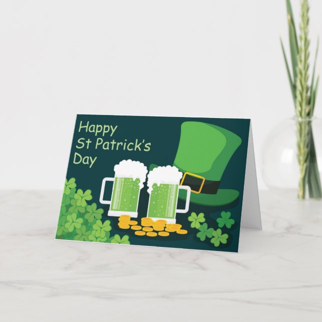 Happy St. Patrick's Day Feiertagskarte (Vorderseite)